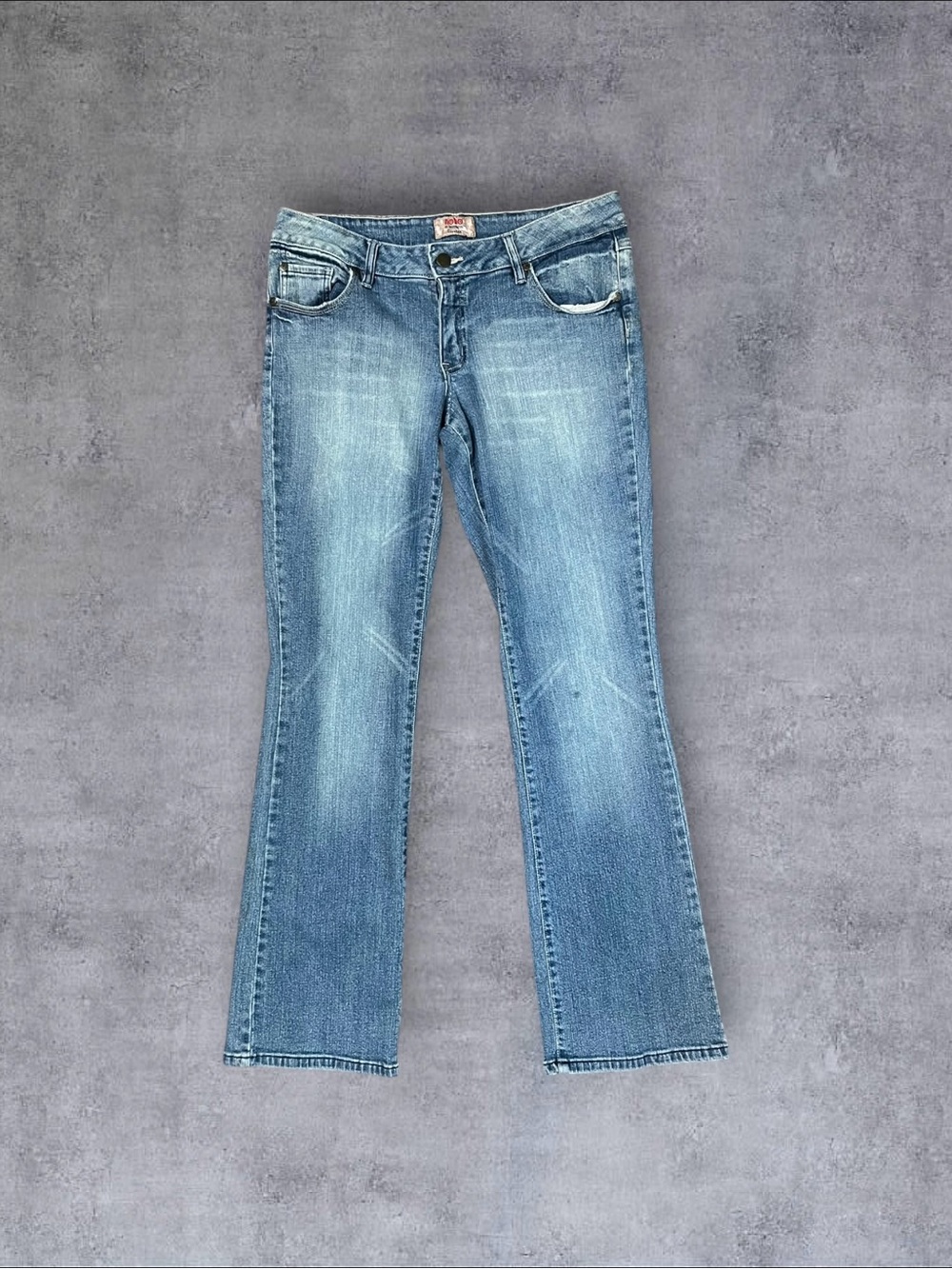 Vintage 2000s y2k No Boundaries Nobo Sz 13 Stretch Low Rise Flare Leg Jeans